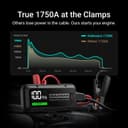Hulkman Alpha Pro, Solid Black, 1750A 59.2Wh Smart Jump Starter, PD65W in&Out Car Battery Pack, 12V Portable Jumper, for 8.0L Gas and 5.0L Diesel Engines, Jump Box with 3.3" LED Display - 2