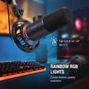 FIFINE USB Micro Gaming, Dynamiques Microphone PC PS4 PS5 pour Streaming Podcast Studio, Bouton de Silence & 3,5mm Prise Casque, Plug and Play Microphone Cardioïde pour Diffusion en Continu - 4