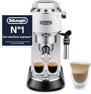 De'Longhi EC685.W Dedica Style Pump Espresso, Metal, 1.45…
