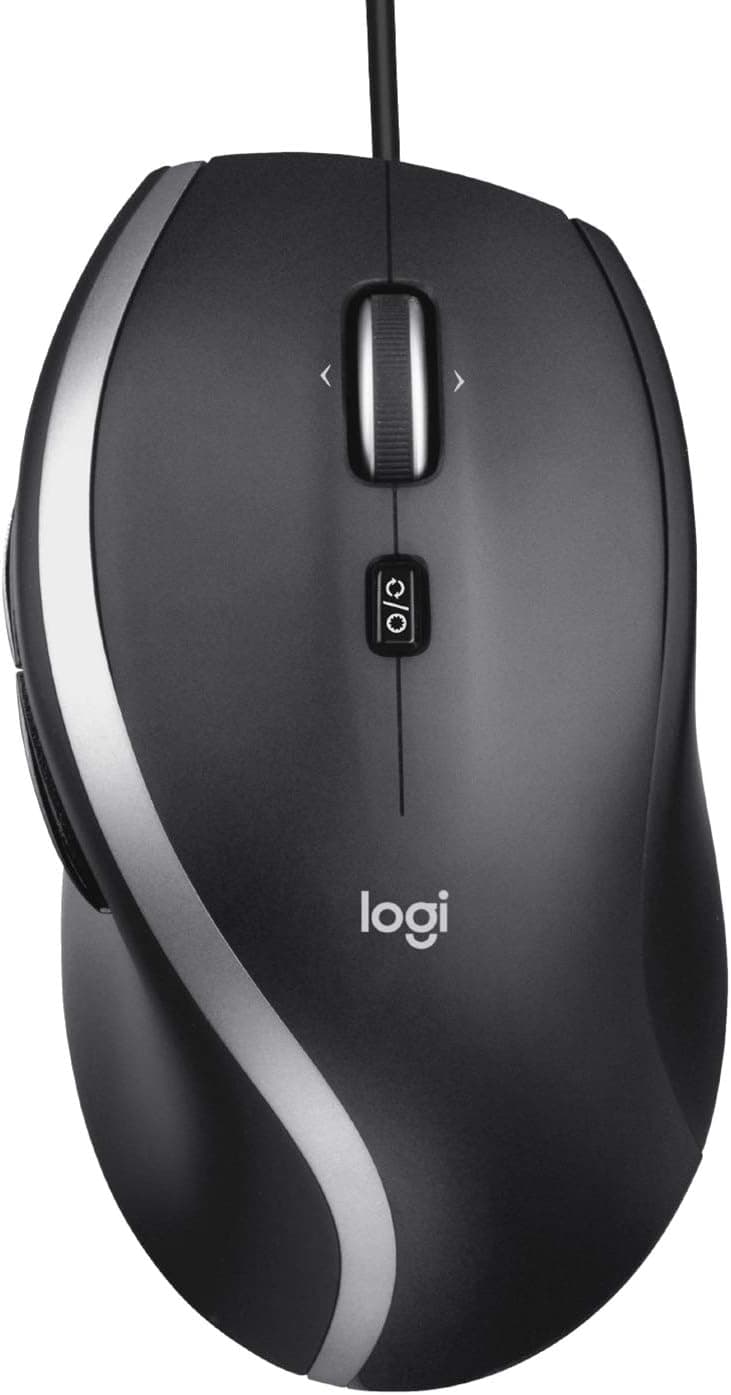 Logitech M500s Souris Filaire avancée avec défilement Ultra-Rapide et multidirectionnel avancé, Boutons Personnalisables, Suivi Haute précision avec commutateur PPP, USB prêt à l'emploi - Gris - 1