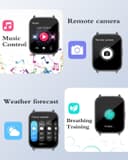 RUIMEN Smart Watch Answer Dial Call,Smart Watches for Women Men 1.85"HD Screen Fitness watch with SpO2 Heart Rate Sleep Monitor Step Counter Waterproof 100+ Sports Mode for Android iOS (2 Bands) - 7
