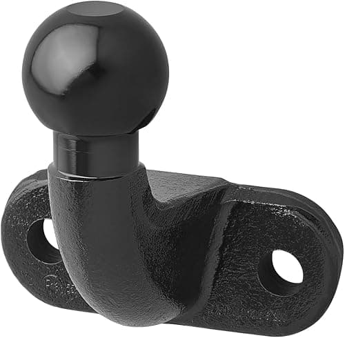 ProPlus Boule d’Attelage Équerre Ø 50 mm – pour Remorque et Applications Fixes – Homologuée E-Type – Noir