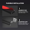 HOMMAND 6 x 1m/3.3ft LED Profile U Shape Aluminium Channel with Diffuser Strip, Corner Connectors, End Caps, Mounting Clips, Indoor LED Strip Light Holder - 6