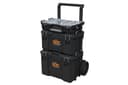 Keter ROC Pro Gear Heay Duty Organiser, 25 Year Warranty, Removable Bins, Stackable, Lightweight, Durable, IP54 Water Resistant, Black - 5