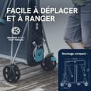 CORNILLEAU - Table de ping Pong d'extérieur 400X Outdoor - Loisir de Jardin - Agrément FFTT - Panneau Bleu 5mm - 4