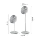 Philips Pedestal Fan Series 2000. Powerful & Ultra-Quiet with SilentWings Technology. 19 dB. 2-in-1 Table & Standing Fan. Adjustable Tilt & Oscillation. 12h timer. White. (CX2550/00) - 9