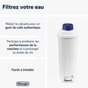 De'Longhi Cartouche Filtrante DLSC002, Filtre a Eau Machine a Café, Blanc - 2