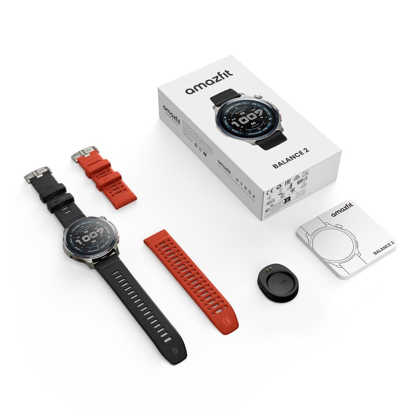 Amazfit Balance 2 Montre Connectée Homme 47mm, GPS, NFC, Écran AMOLED 1,5" en Verre Saphir, Autonomie 21J, 170 Modes Sport, Hyrox, Golf, Suivi Cardio & Sommeil, Smartwatch pour Android et iPhone - 9
