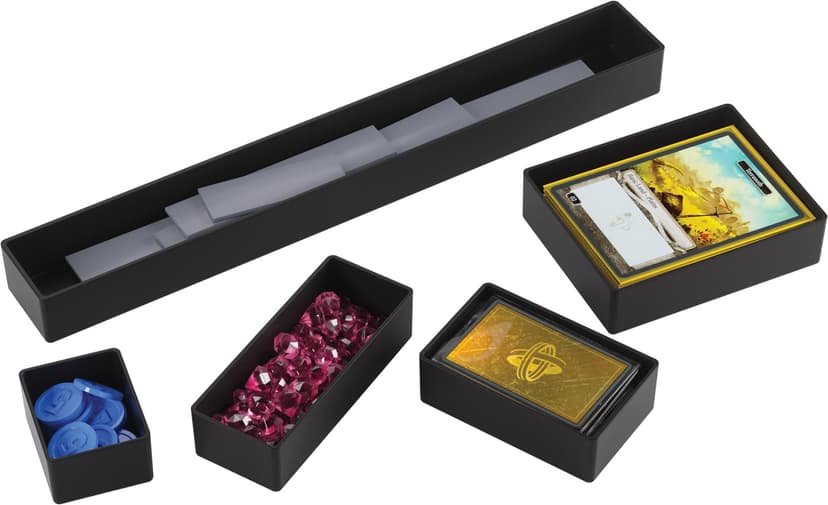 Asmodee Gamegenic - Game Castle Black Green - boîte de rangement transportable pour accessoires de jeux et cartes, rangement pour jeux de société avec bandoulière réglable, mallette tout-en-un - 6