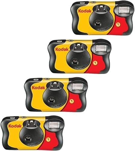4 X FunSaver Disposable Camera with Flash 800 ISO