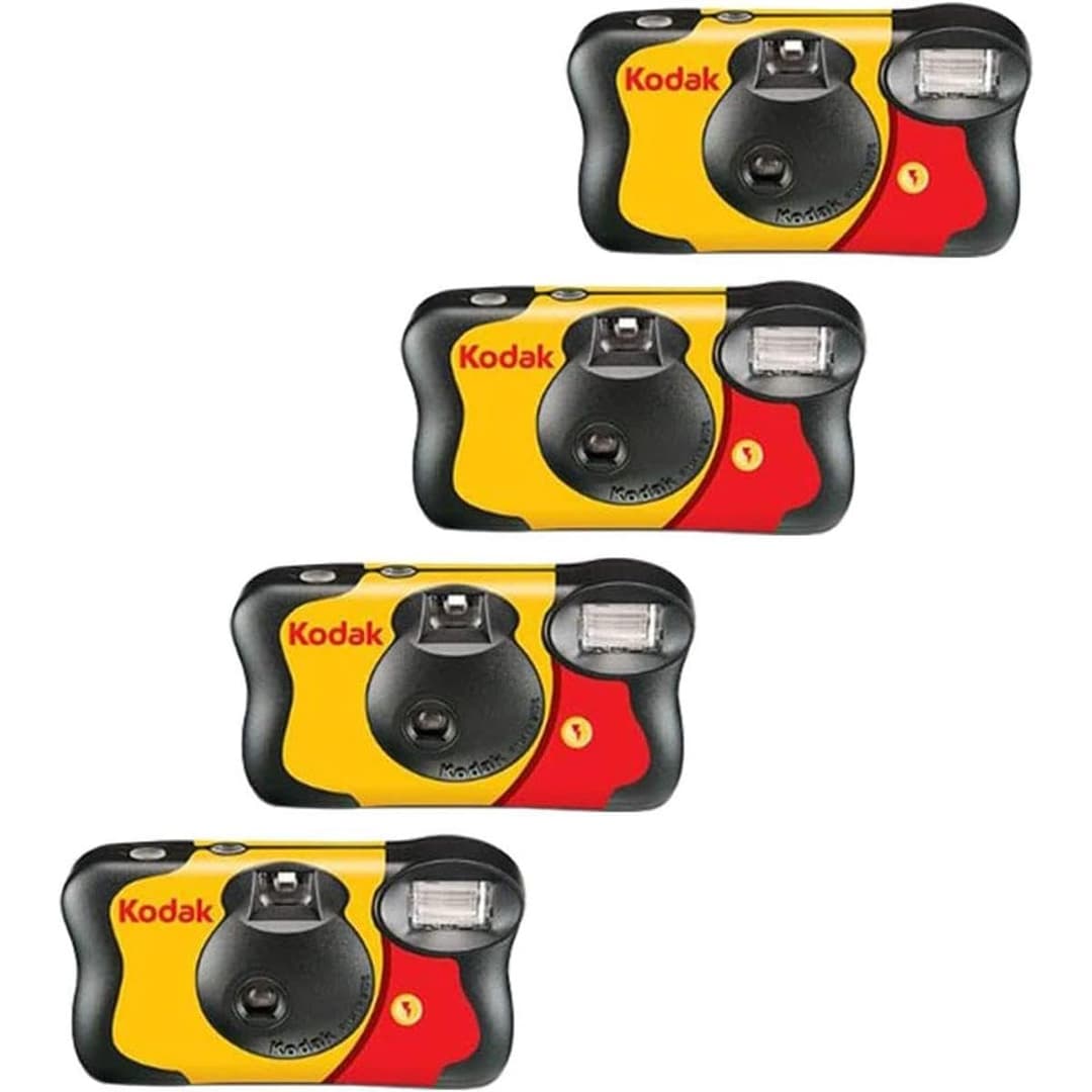4 X FunSaver Disposable Camera with Flash 800 ISO