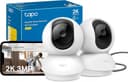 Tapo C210 2 Pack Indoor WiFi Surveillance Camera 2K (3MP) for Baby/Pets - 2-Way Audio, Compatible with Alexa and Google Assistant - 1