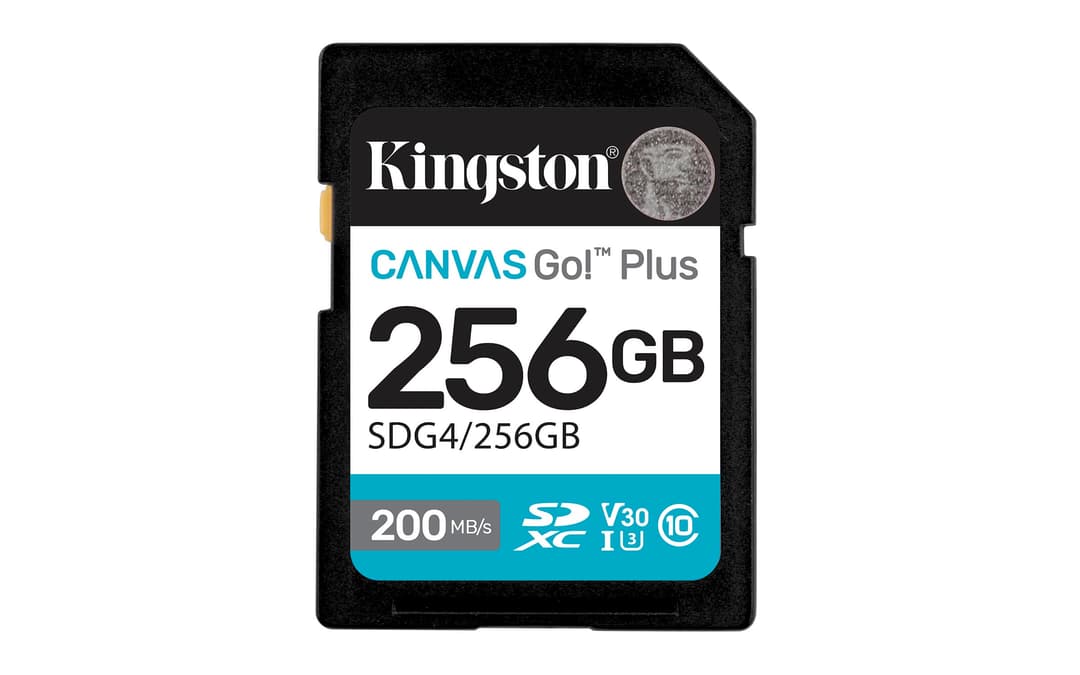 Kingston Canvas Go Plus SDXC Memory Card Gen4 200MB/s C10…