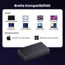 UGREEN Revodok MAX 208 Docking Station Thunderbolt 4 8 In 1 Dual Display 4K60Hz 8K30Hz Hub USB C 3.2 10Gbps Dock USB C Ethernet RJ45 Gigabit Power DC 140W - 8