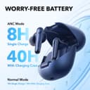 soundcore by Anker Liberty 4 NC Wireless Noise Cancelling Earbuds, 98.5% Noise Reduction, Adaptive Noise Cancelling to Ears and Environment, Hi-Res Sound, 50H Battery, Wireless Charging (blue) - 6