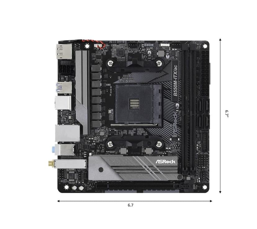 Asrock B550M-ITX/ac AMD B550 Emplacement AM4 Mini ITX - 2