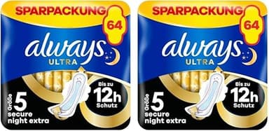 Always Ultra Serviettes Hygiéniques, Taille 5, Extra Secu…