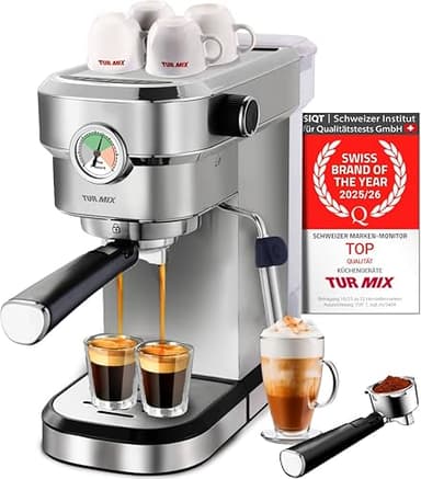 Turmix TX 590 espresso machine – stainless steel portafil…