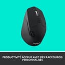 Logitech M720 Triathlon, Souris sans Fil, Multi-Dispositifs, Bluetooth et 2,4 GHz avec Récepteur USB Unifying, 1000 PPP, 8 Boutons, Batterie Longue Durée 24 Mois, Portable/PC/Mac/iPad OS - Noir - 3