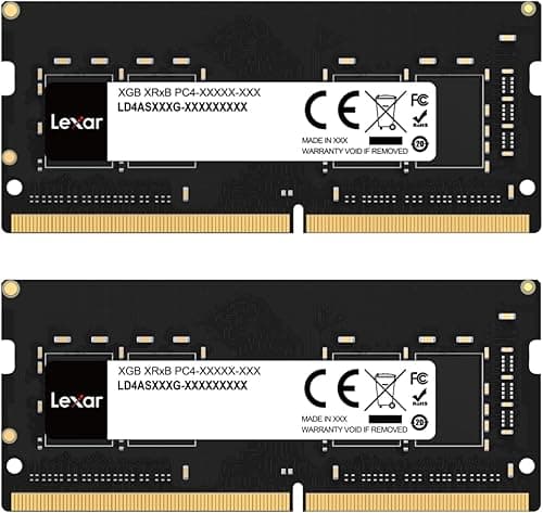 Lexar SODIMM DDR4 RAM 32GB Kit (2 x 16GB), 3200 MHz DRAM, 260-Pin DDR4 SODIMM Laptop Ram, High-Performance SO-DIMM, PC Laptop Computer Memory