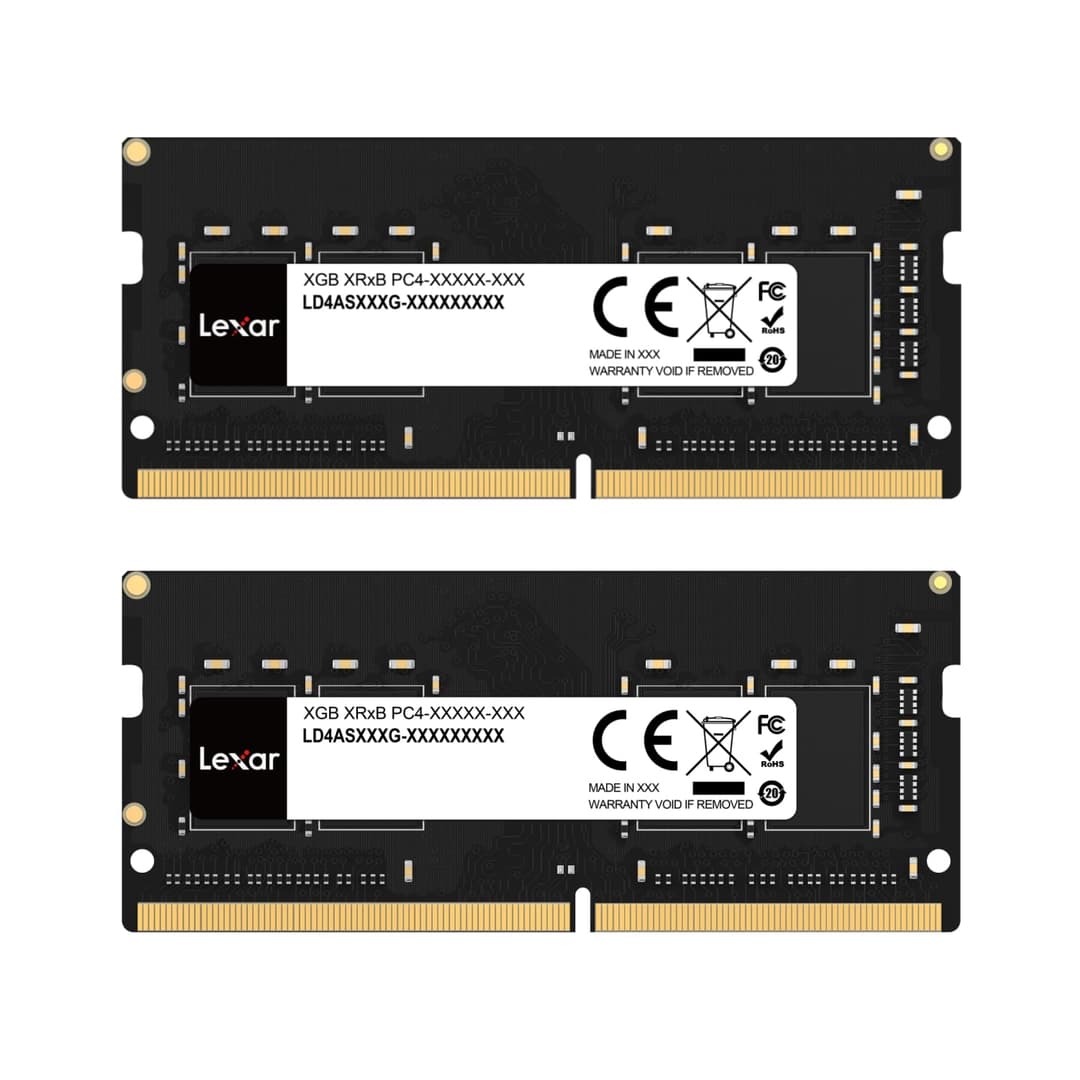Lexar SODIMM DDR4 RAM 32GB Kit (2 x 16GB), 3200 MHz DRAM, 260-Pin DDR4 SODIMM Laptop Ram, High-Performance SO-DIMM, PC Laptop Computer Memory