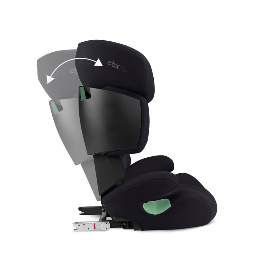 CBX by CYBEX Solution XI-Fix child car seat, for cars with or without ISOFIX, for children aged approx. 3 - 12 years (100 - 150 cm), approx. 15-50 kg, Black - 9