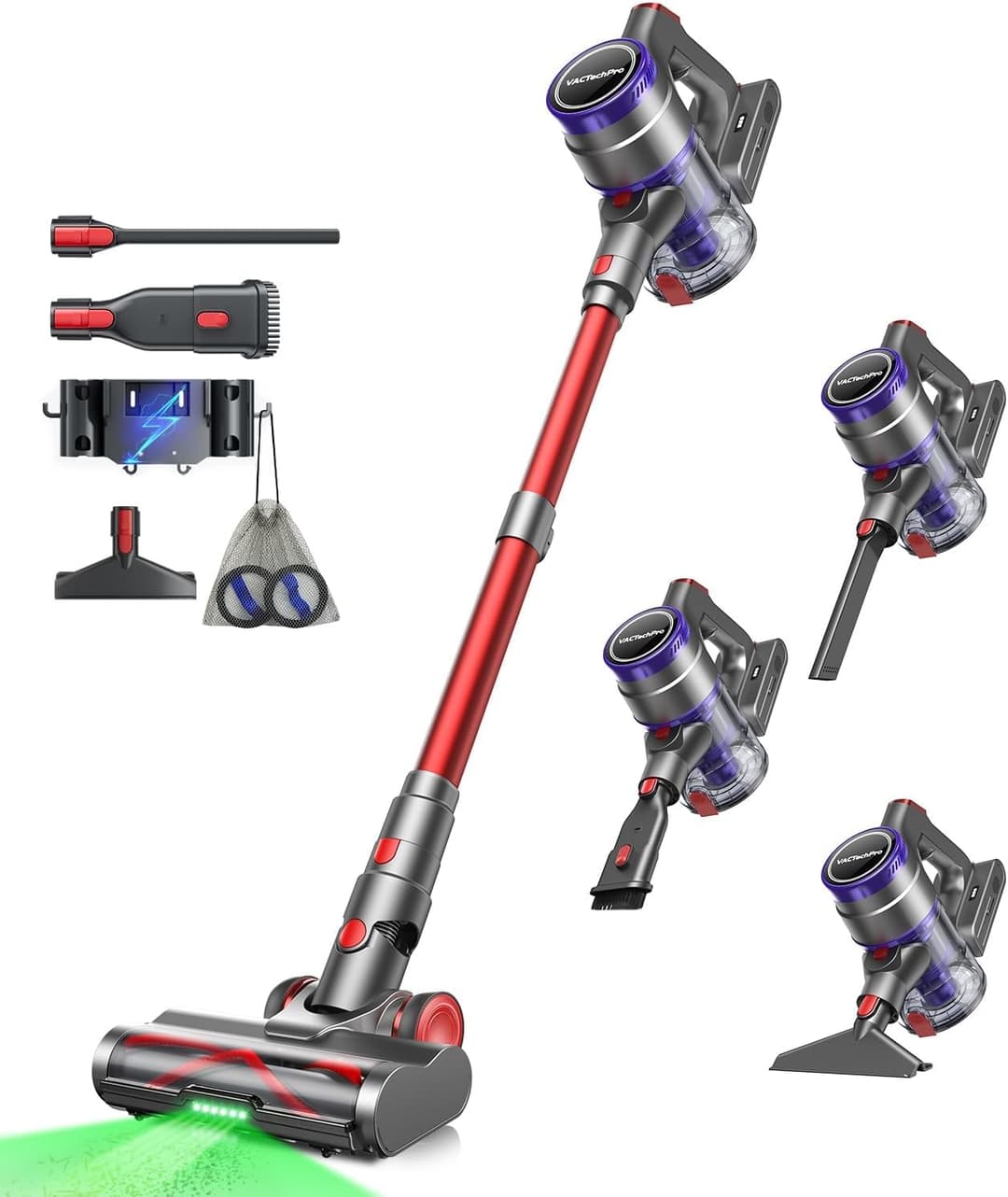 F02 Ultra Cordless Vacuum Cleaner, 48KPA/550W/70min Stick…