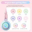 RGB Cat Ear Headphones,Bluetooth 5.3 Stereo Gaming Headset Over Ear Wireless Earphones with 50MM Driver/Detachable Mic/Elk Ears for Kids Adults - 4