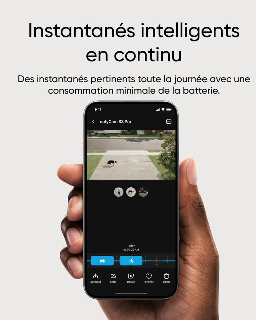 eufy Security S3 Pro (eufyCam 3 Pro), 4K Camera Surveillance WiFi exterieure sans Fil avec Panneau Solaire, Vision Nocturne MaxColor, Reconnaissance faciale IA, Stockage Local, aucuns Frais mensuels - 7
