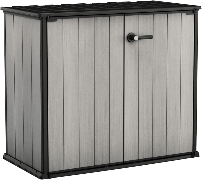 Keter Store Unit Outdoor Plastic Garden Storage Shed, Grey, 139.5 x 77 x 120 cm - 1