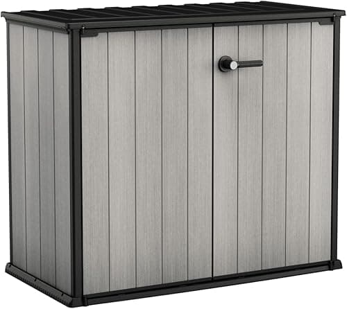 Keter Store Unit Outdoor Plastic Garden Storage Shed, Grey, 139.5 x 77 x 120 cm