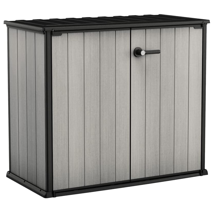 Keter Store Unit Outdoor Plastic Garden Storage Shed, Grey, 139.5 x 77 x 120 cm - 1