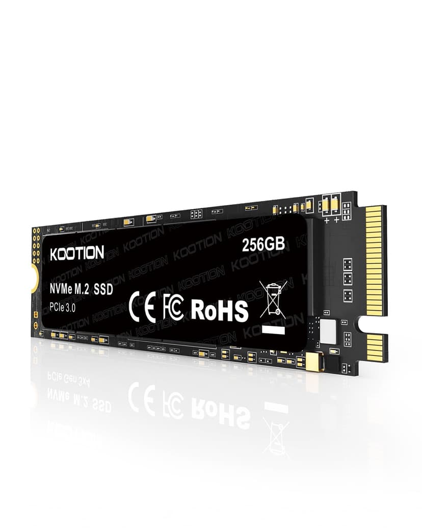 KOOTION Internal SSD 256GB NVMe M.2 PCIe 3.0 2280 SSD Hard Drive Gen3x4 Solid State Drive with up to 3000 MB/s, Compatible with Notebook, Laptops and Desktop PCs - 1