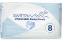 SWIMMM – Disposable Swim Nappies for Kids – Size 8 (28–42 kg / 62–93 lbs) – Pack of 30 – Discreet & Skin-Friendly – Protection for Faecal Incontinence – Safe Swimming in Water - 1