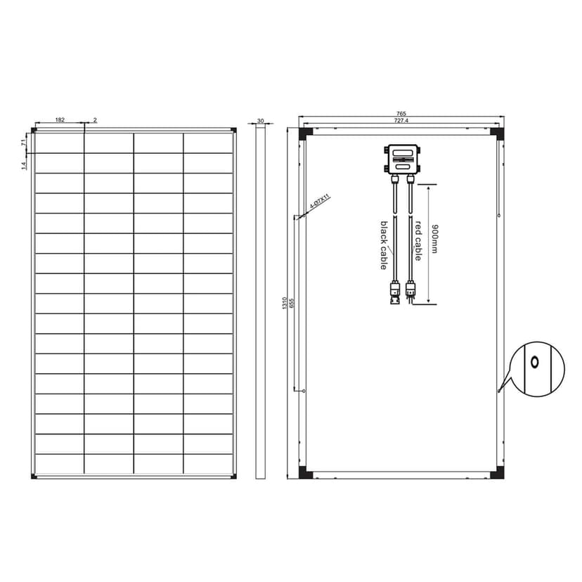 enjoy solar High Efficiency 210W Monocrystalline Solar Panel, Ideal for Off-grid Systems, 182 mm Solar Cells, 10 Bus Bars, TÜV Saar SGS Certified - 4