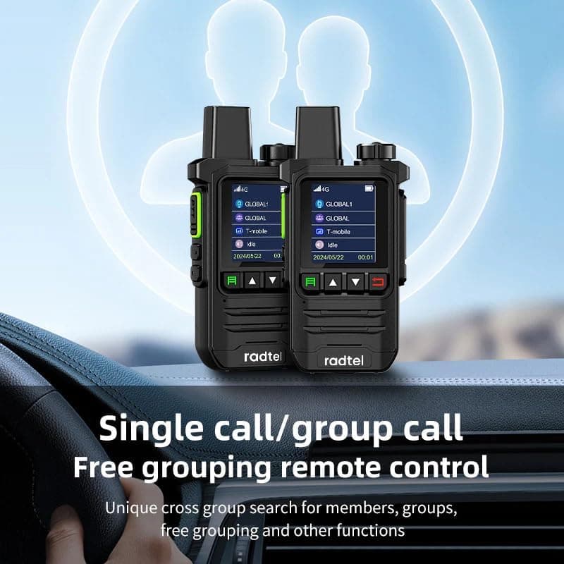 Radtel P6 PoC Radio (Push-to-Talk Over Cellular), Unlimited Range Nationwide Handheld Walkie Talkies, Rechargeable Two-Way Radios Long Distance GXIN Ham Radio (2 Pack with 2 SIM) - 6