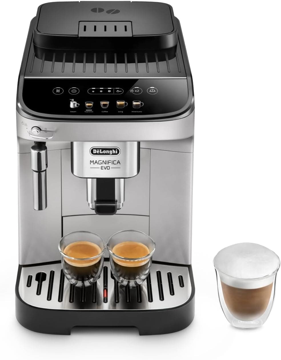 De'Longhi Magnifica Evo Coffee Bean Machine ECAM292.33.SB, Espresso and Cappuccino Machine, Silver [Amazon Exclusive]