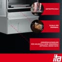 ITA Smoker Oven 7000 - Smoker Set with Table - Smoker Cabinet with Window and Thermometer - Alloy Steel - EU Quality - Direct from Manufacturer - 81 cm with 3 Levels - 6