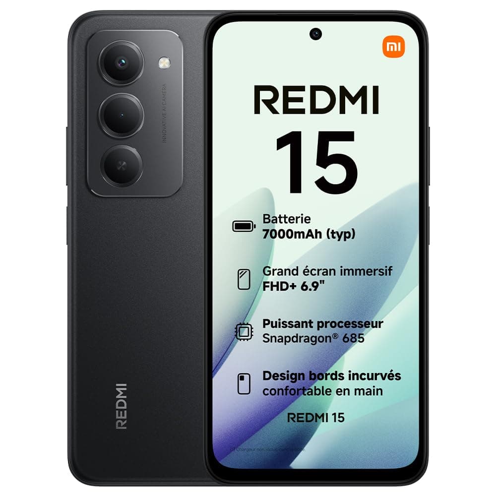 Xiaomi Redmi 15, Smartphone 6+128GB, 6.9" FHD+ 144Hz DotD…