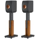 Paire de Supports d'enceintes réglables en Hauteur pour KEF LS50 Meta - Socle de Sol renforcé Finition Bois pour KEF LS50 Meta et LS50 Wireless II - Capacité de Charge : 22,7 kg (50 lbs) - 1