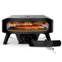 Cozze® 17" Rotate Gas Pizza Oven Black Edition - Rotating Cordierite Stone Ø43cm, 8kW, Door Included, 30mbar - 1