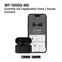 Sony WF-1000XM6 Flagship Wireless Noise Cancelling Earbuds, Bluetooth, In-ear Headphones, Signature Hi-Res Sound, Clear Calls, 10 band EQ, 24 Hr Battery NC On, IPX4, iOS & Android - Platinum Silver - 9