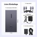 UGREEN HDMI 2.0 KVM Switch, 2 Inputs 2 Outputs, USB-C KVM Switch, 4K at 60Hz, USB 3.0 Switch, 4 USB Ports (3*USB 3.0+ USB C), 2 PC and 2 Monitor Share Mouse, Keyboard, U-Disks, Hard Disk - 8