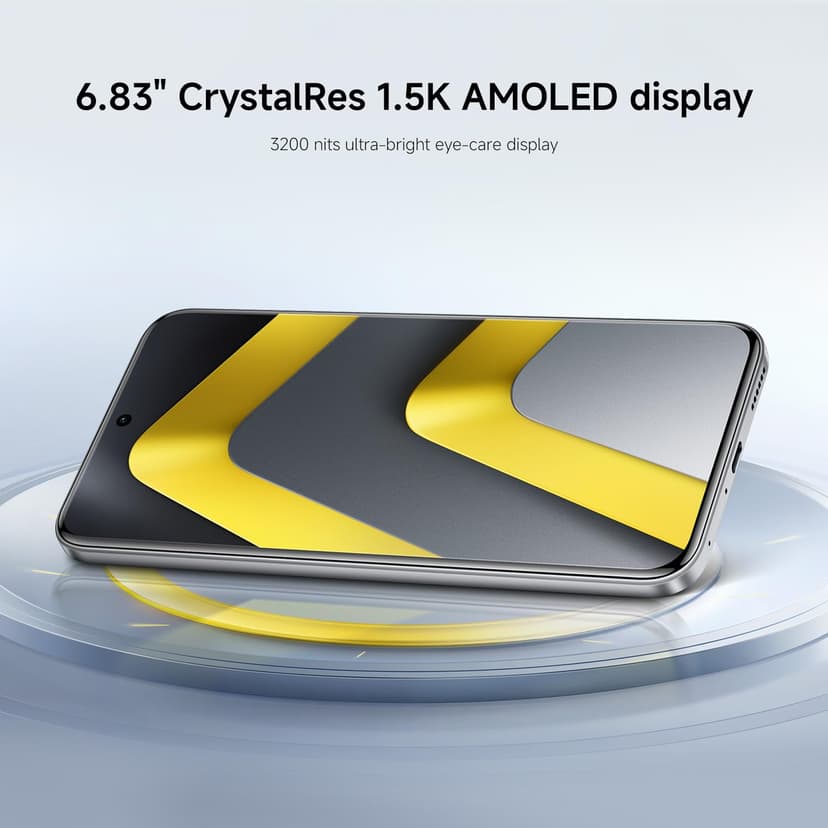 Xiaomi POCO M8 Pro, Smartphone 12+512 Go, Écran AMOLED CrystalRes 1,5K de 6,83", Snapdragon® 7s Gen 4, 50 Mpx Light Fusion 800 avec stabilisateur, Argent, Garantie 2 Ans, Chargeur Non Inclus - 4