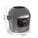 Moulinex Multicook & Fry, multicooker and integrated air fryer, 12 programs, Cooking on 2 levels, Delayed start, Capacity 6L, Grey Hippo, MZ730BF0 - 7