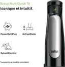 Braun 0X22111291 MQ 7087X Immersion Blender, Plastic, 1.2 liters, Black, Stainless Steel - 3