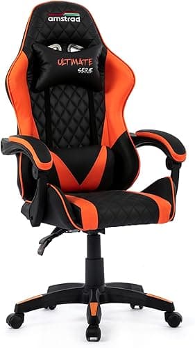 Amstrad Ultimate-Orange Fauteuil/Chaise de Bureau Gamer C…