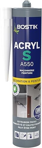 Bostik Acryl S – Mastic Acrylique – Intérieur & Extérieur…