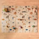 Nuby Foldable Reversible Play Mat - Easy Clean | Reversible | Waterproof | Suitable from Birth | 147 x 195 cm (Safari) - 1