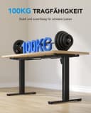 HUANUO Standing Desk Frame, Electric Standing Desk Legs with Brushless Motor, Height-Adjustable Desk Frame with 100kg Compatible with tabletops up to 220 x 90 cm For sit-stand desk frames only - 2